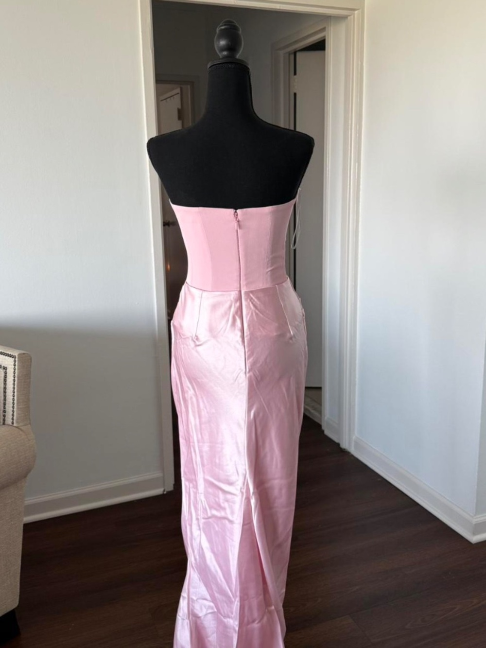 HOUSE OF CB PERSEPHONE PINK CORSET MAXI DRESS SIZE XS REG CUP - Picture 7 of 8